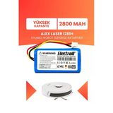 Homend Alex Laser 1281H Robot Süpürge Bataryası (Yüksek Kapasite) 2800MAH Robot Süpürge Pil