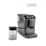 Homend Coffeebreak 5008h Kahve Öğütücülü Süt Köpürtücülü Dokunmatik Ekranlı Full Otomatik Espresso Makinesi - Gri