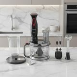 Homend Functionall 2851H Mutfak Robotu 2000 Watt Güç, 1,5 Litre Kapasite ve Çoklu Fonksiyonlar - Kırmızı - Siyah