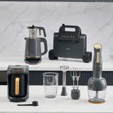 Homend Gold 4'lü Elektrikli Çeyiz Seti Antrasit Renkli Tost, Kahve, Çay Makinesi ve Blender Seti