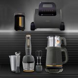 Homend Gold 4'lü Elektrikli Çeyiz Seti Tost, Kahve, Çay Makinesi ve Blender Seti Antrasit