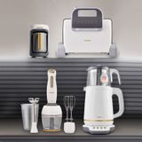 Homend Gold 4'lü Elektrikli Çeyiz Seti Tost, Kahve, Çay Makinesi ve Blender Seti Krem