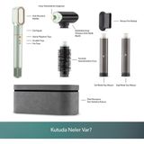 Homend Hairmony 4606H Plus Su Yeşili Üstün Kaliteli Saç Şekillendirme Seti, 1300 W, Çoklu Başlık, Hava Üflemeli Sistem, Pratik Aparat Değişimi, Iyon Destekli Bakım, Anti Statik