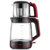 Homend Infinity 1764H Siyah Kırmızı Cam Çay Makinesi