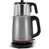 Homend Royaltea 1750H Cam Demlikli Inox Siyah Çay Makinesi