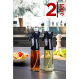Homeniva 2 Adet Cam Yağlık Sirkelik Siyah Sprey Yağdanlık 225 ml