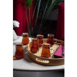 HOMENIVA Borosilikat 6’lı Çay Bardağı 200 ml