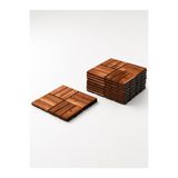 homenter Akasya Ahşap Yer Döşemesi 30x30x2 cm Kahverengi | Klik Sistemli Balkon, Teras, Bahçe, Havuz ve Dış Mekan Zemin Karosu (1 ADET)