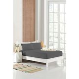 HOMENUP 150x200 Çift Kişilik Lastikli Çarşaf Takımı Pamuklu Ranforce Nevresim Kumaşı 30 Cm Kenar