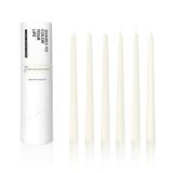 Homeology Truly DRIPLEESS Klasik Konik Mumlar, 10", Kokusuz, 6'lı Paket, Fildişi, Yeni Yıl Düğün Dekorları