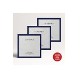 HOMEPACK 25X25 CM Mavi Ahşap Çerçeveli Poster Çerçevesi, 3 Parça Boş Çerçeve, MAVİ-ÇERÇEVE-25X25