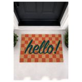 homepera Vena Dama Hello Paspas - Dış Kapı Paspası Kapı Önü Paspası 40x60