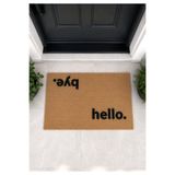 homepera Vena Hello Bye Paspas - Dış Kapı Paspası Kapı Önü Paspası 40x60