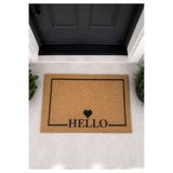 homepera Vena Hello Paspas - Dış Kapı Paspası Kapı Önü Paspası 40x60