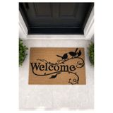 homepera Vena Welcome Kırlangıç Paspas - Dış Kapı Paspası Kapı Önü Paspası 40x60