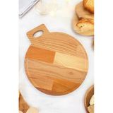 Homerest 30X30 Cm Kayın Ağacı Kesme Tahtası, Doğal Kayın Ağacı Çok Yönlü Kullanım Kesme Tahtası