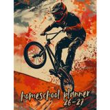 Homeschool Planner 2026/27: For elementary and middle school levels, with timetables and free spaces for organizing daily subjects, for bicycle lovers.