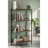 HomeSide 4 Raflı Modern Kitaplık Ayakkabılık Banyo Düzenleyici Klasörlük Dekoratif Mutfak Rafı
