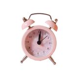 HomeSoGood Mini Yıldız Çalar Saat Elektronik Yuvarlak Numara Çift Zilli Masa Dijital Kuvars Retro Taşınabilir Saat Ev Dekorasyonu (7,62 cm, Pembe)