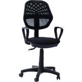 Homess Siyah Fileli Sekreter Koltuğu,ofis Koltuğu,büro Koltuğu,çalışan Koltuğu,ofis Eleman Koltuğu