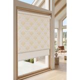 homestyle Çift Mekanizmalı Tül Ve Stor Perde Model Çiftli Stor-Damask Desen
