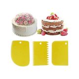 HomeTarz 3'lü Set Silikon Hamur Kesici Doğrayıcı Kazıyıcı Spatula