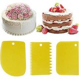 Hometarz 3’Lü Silikon Hamur Kesici Doğrayıcı Kazıyıcı Spatula Set - Sarı