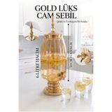 HomeTarz Cam Sebil - Yağlık, Şerbetlik, Sürahi - 6 Litre, 50 CM-4