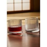 Hometarz Japan 2li Karıştırıcı Kokteyl Bardağı - Meşrubat Bardak Takımı - Dönme Mekanizmalı- 150 ml - Şeffaf