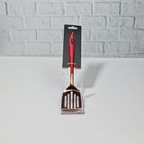 Hometarz Metal Gold Lüx Sos Spatula Paslanmaz Çelik Kırmızı