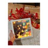 Hometaş Ev Ürünleri LED hediyeli 25x25 Derin Anı Çerçevesi Gül Kutusu