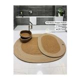 HomeTurko 4'Lü Takım Jüt, Hasır, Paspas, Banyo Paspası, Banyo Paspas Takımı Ve Banyo Sepeti