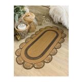 HomeTurko Moderin Hasır, Jüt Desenli, Naturel - Jüt Dekoratif Kilim, Paspas, Banyo Paspası, Balkon Paspası