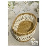 HomeTurko Natural, Jüt, Desenli, Sepet, Dolap Içi, Çocuk Odası, Düzenleyici, Saklama Sepeti, Ekmek Sepeti,