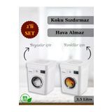 HOMEU Deterjan Kutusu 2’li Set – 3.5 Litre Kapasiteli, Beyaz Ve Renkliler Için Ayrı Saklama Çözümü