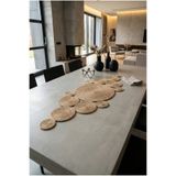 Homever Pointy 100x40cm Hasır Jüt Halat Salon Mutfak Masa Örtüsü / Runner / Ranır