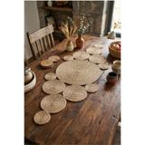 Homever Pointy Doğal Jüt Hasır Runner, 80x30cm, El Yapımı Jüt Halat Salon Sehpa, Mutfak Masa Örtüsü