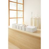 Homewave 6'lı Gri Pötikare Çekmece İçi Dolap Çamaşır Düzenleyici Katlanır Saklama Kutusu Organizer Set