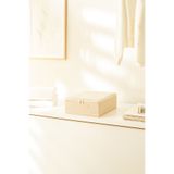 Homewave Bej Pötikare Baza Altı Valiz Düzenleyici Destekli Kutu Hurç 31x38x12