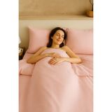 Homewell %100 Doğal Anadolu Pamuğu Hipoalerjenik Terletmeyen Battal Boy Nevresim Takımı Pembe Puantiyeli - 220 x 240 cm