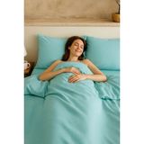 Homewell %100 Doğal Anadolu Pamuğu Hipoalerjenik Terletmeyenbattal Boy Nevresim Takımı Mint Puantiyeli - 220 x 240 cm