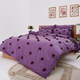 Homewell Monte Carlo Özel Tasarım Nevresim Takımı Çift Kişilik Mor & Pembe - 200 x 220 cm
