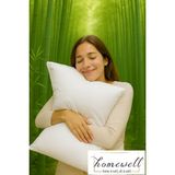 Homewell Saf Bambu Hipoalerjenik Ekstra Kılıflı Yastık Beyaz - 50 x 70 cm