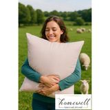Homewell Saf Ingiliz Yünü Hipoalerjenik Ekstra Kılıflı Yastık Pembe - 50 x 70 cm