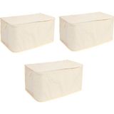 Homex Tela Yorgan 100X50X50Cm Hurcu-Krem/3 Adet