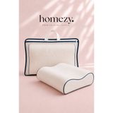 Homezy Çift Boyun Destekli Visco Yastık | Özel Çantalı Ortopedik Boyun Destekli 35x55cm Diamond Visco Yastık