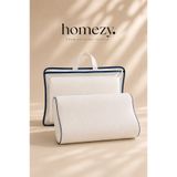 Homezy Özel Çantalı Visco Yastık | Ortopedik Boyun Destekli 30x50cm Diamond Visco Yastık