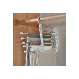 homika dekorasyon Ergonomik Metal Katmanlı Şal Kravat Pantolon Askılığı Dolap Etek Askılık Organizer Düzenleyici Askı
