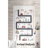 Homiko Doğa Desenli Çocuk ve Bebek Odası Dekoratif Halı TLH-057