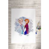 Homiko Frozen Elsa & Anna Desenli Çocuk ve Bebek Odası Dekoratif Halı TLH-306